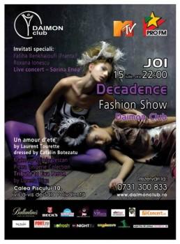 poze decadence fashion show la daimon club din bucuresti