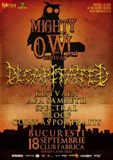 poze decapitated warm up party in bucuresti