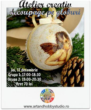 poze  decoupage pe globuri