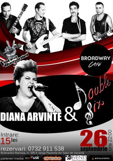 poze diana arvinte double six in broadway cafe constanta