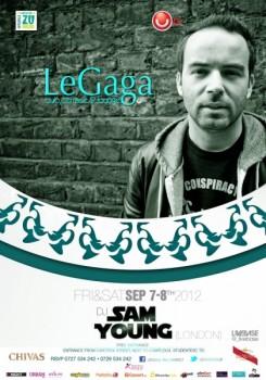 poze dj sam young in le gaga