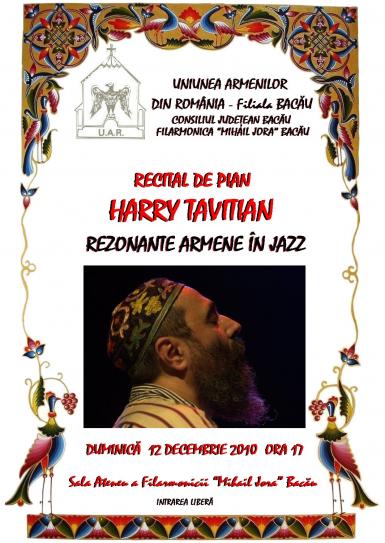 poze  ecouri armenesti in jazz recital de pian harry tavitian