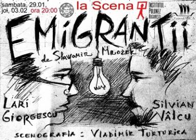 poze emigrantii in club la scena