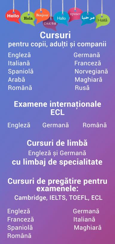 Examen ECL limba engleză, germană și română