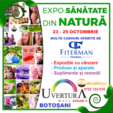 poze expo sanatate din natura uvertura mall boto ani