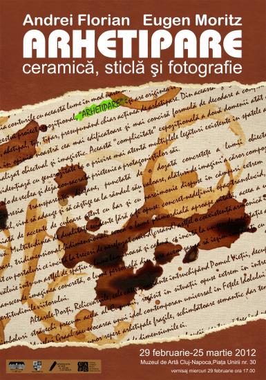 poze expozitia arhetipare ceramica sticla si fotografie a artistilor andrei florian si eugen moritz