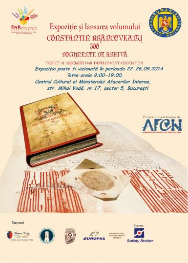 poze expozitia constantin brancoveanu 300 documente de arhiva