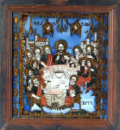 poze expozitia de icoane pe sticla icoana simbol al ortodoxiei 