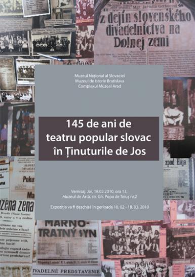 poze expozitie de etnografie 145 de ani de teatru popular slovac in tinuturile de jos arad