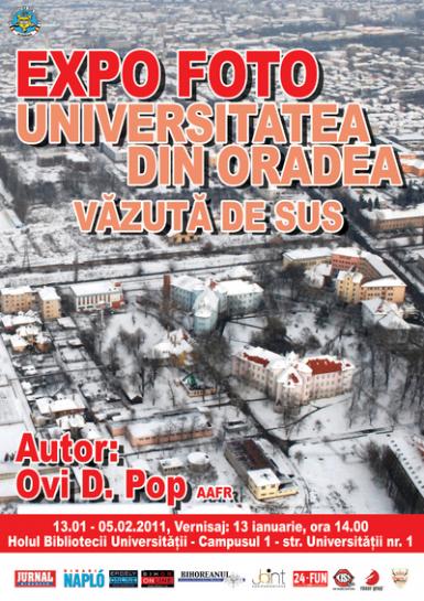 poze expozitie de fotografie universitatea din oradea vazuta de sus