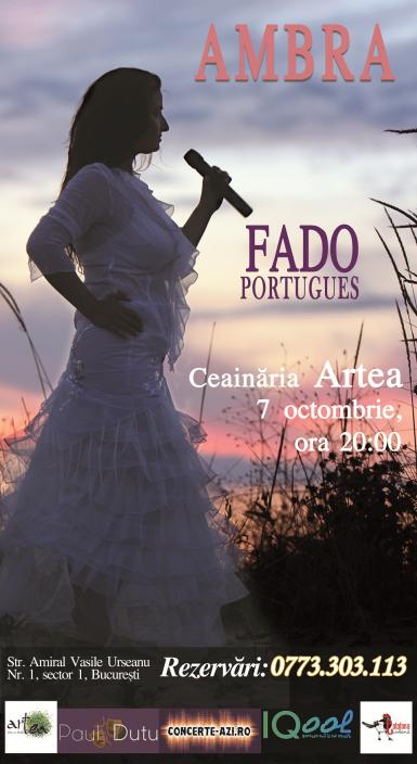 poze  fado portugues concert live cu ambra