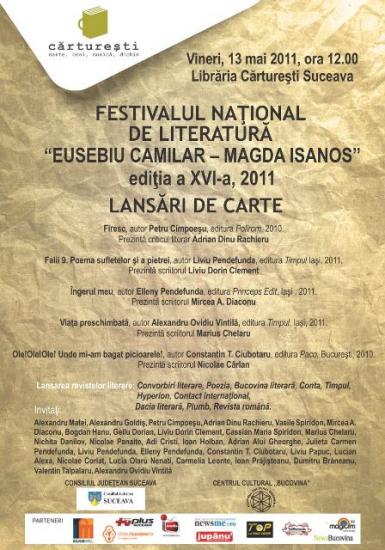 poze festivalul national de literatura eusebiu camilar magda isanos 