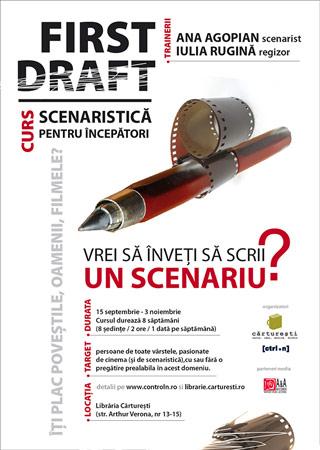 poze first draft curs de scenaristica pentru incepatori