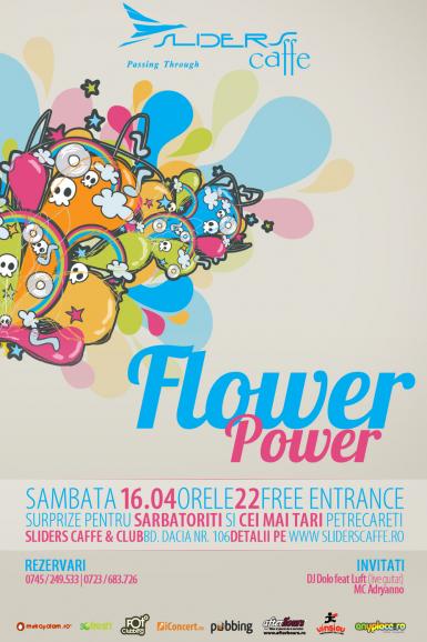 poze flower power party la sliders caffe