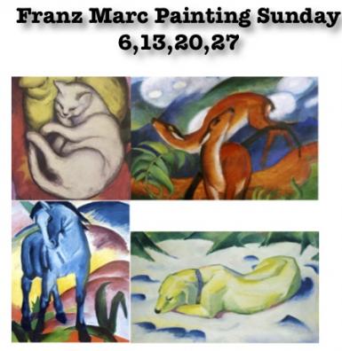 poze franz marc painting sunday