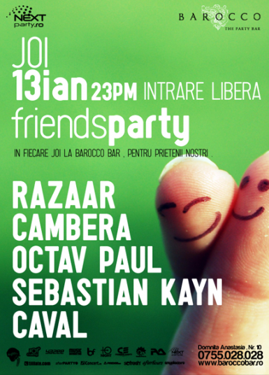 poze friends party in barocco bar