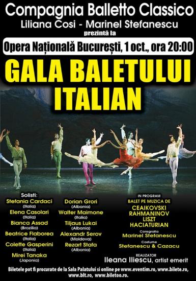 poze gala baletului italian la opera nationala bucuresti