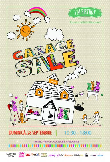 poze garage sale in gradina j ai bistrot bucuresti