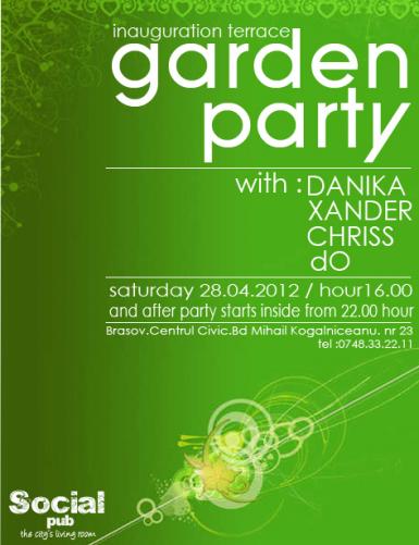 poze garden party terrace inauguration social pub