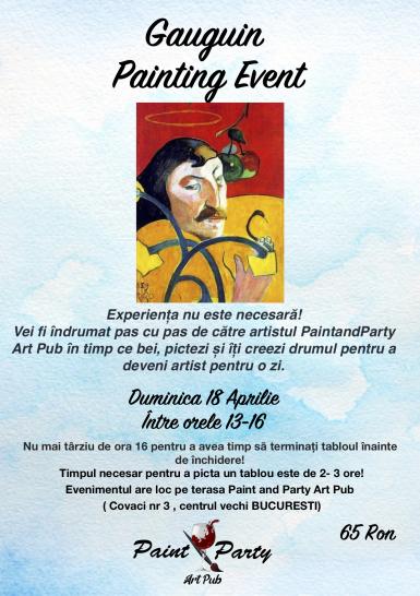 poze gauguin painting event 18 aprilie