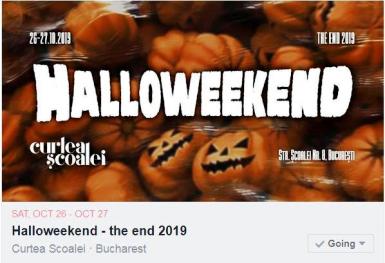 poze halloweekend the end 2019