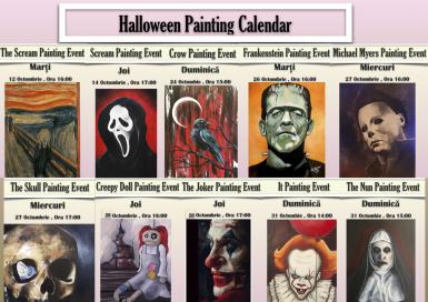 poze halloween painting event