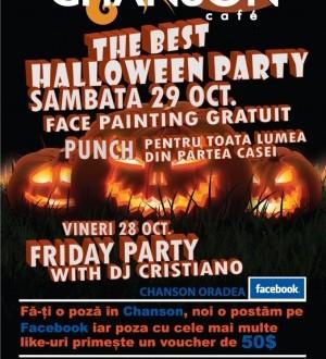 poze halloween party in chanson cafe oradea
