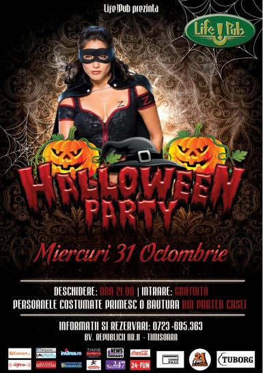 poze halloween party 31 octombrie in lifepub 