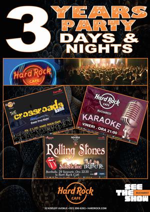 poze hard rock cafe sarbatoreste trei ani in romania