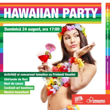 poze hawaiian party la oradea shopping city