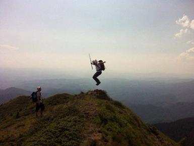 poze hiking in ible mountains