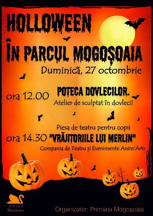 poze holloween in parcul mogosoaia