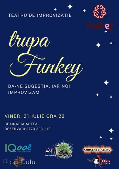 poze  impro de seara show de improvizatie cu trupa funkey