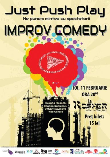 poze improv comedy cu just push play oradea