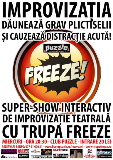 poze improvizatie cu trupa freeze