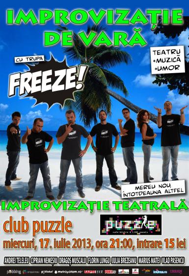 poze improvizatie de vara cu trupa freeze puzzle