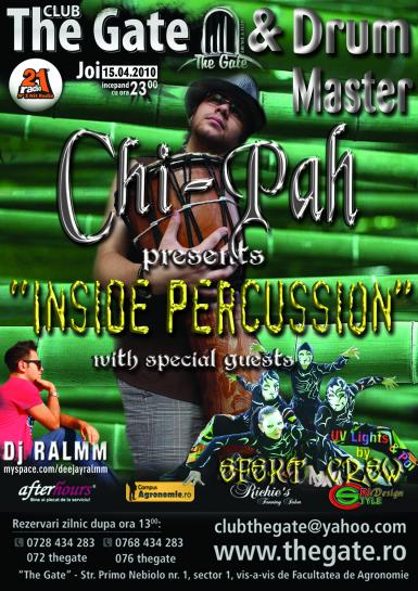 poze inside percussion oficial launch by chi pah