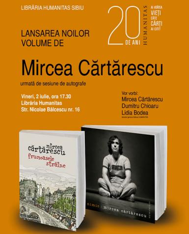 poze intalnire cu scriitorul mircea cartarescu la librariile humanitas