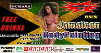 poze jamaican bodypainting in club dumars din bucuresti