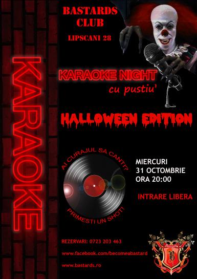 poze karaoke night cu pustiu halloween edition bastards club