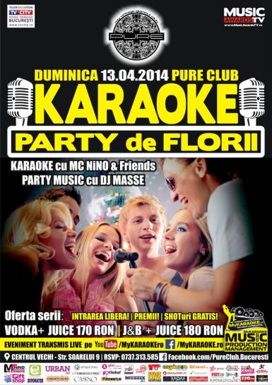 poze karaoke party de florii pure club