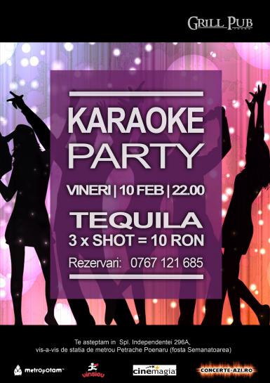 poze karaoke party in grill pub 