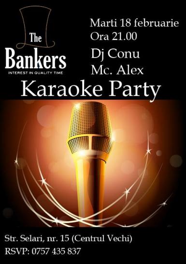 poze karaoke party w dj conu mc alex the bankers 