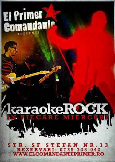 poze karaoke rock in el primer comandante
