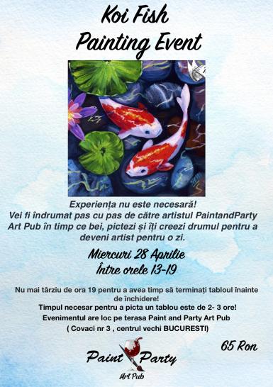 poze koi fish painting event 28 aprilie