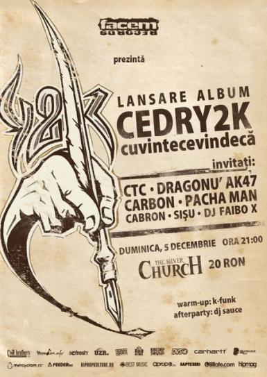 poze lansare album cedry2k la the silver church