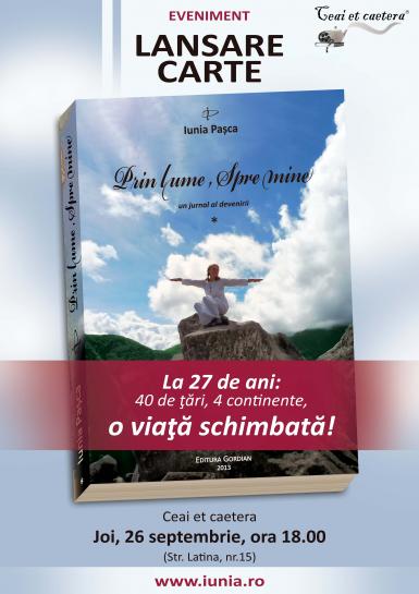 poze lansare de carte prin lume spre mine de iunia pasca