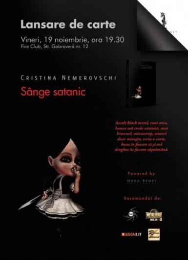 poze lansare de carte sange satanic de cristina nemerovschi