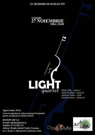 poze  light quartet concert caritabil colectiv