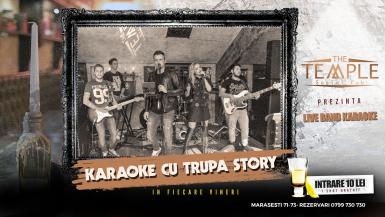 poze live band karaoke cu trupa story la the temple social pub